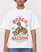 Mockup Boxy Heavyweight Tee White female close-up 35