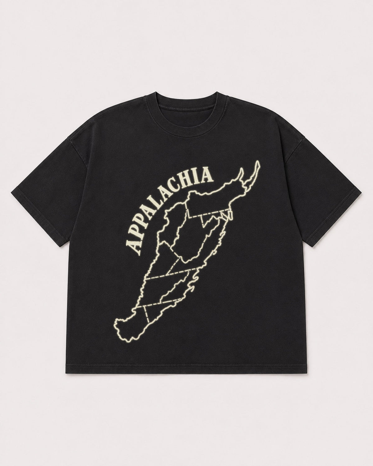 Mockup Boxy Heavyweight Tee Black product