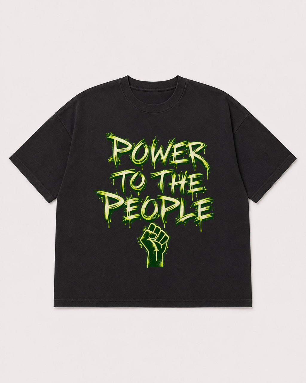 Mockup Boxy Heavyweight Tee Black product