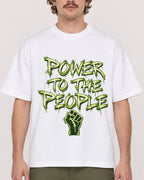 Mockup Boxy Heavyweight Tee White male close-up 09