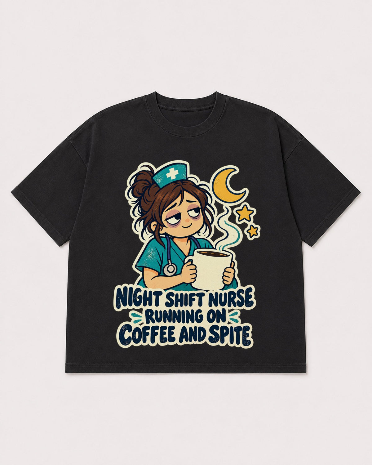 Mockup Boxy Heavyweight Tee Black product