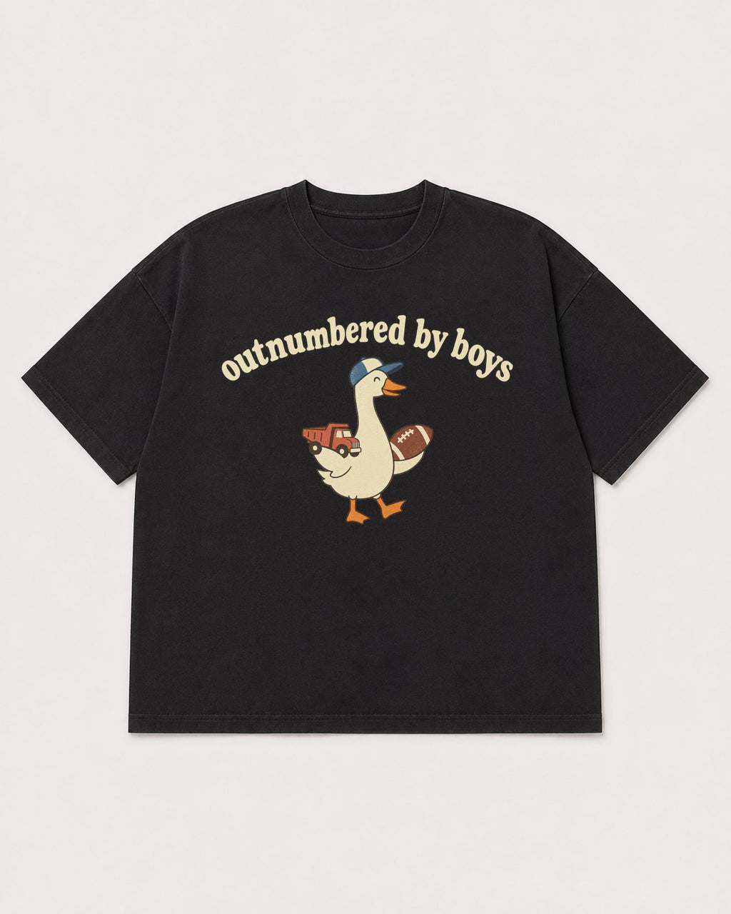 Mockup Boxy Heavyweight Tee Black product
