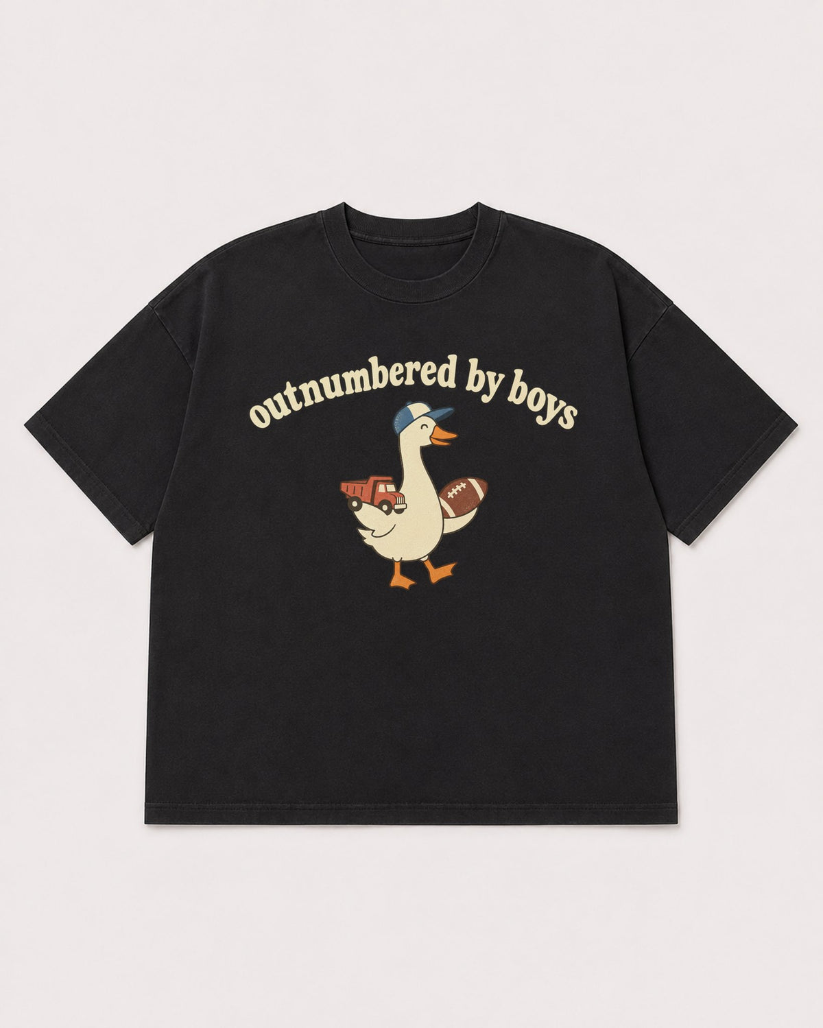 Mockup Boxy Heavyweight Tee Black product