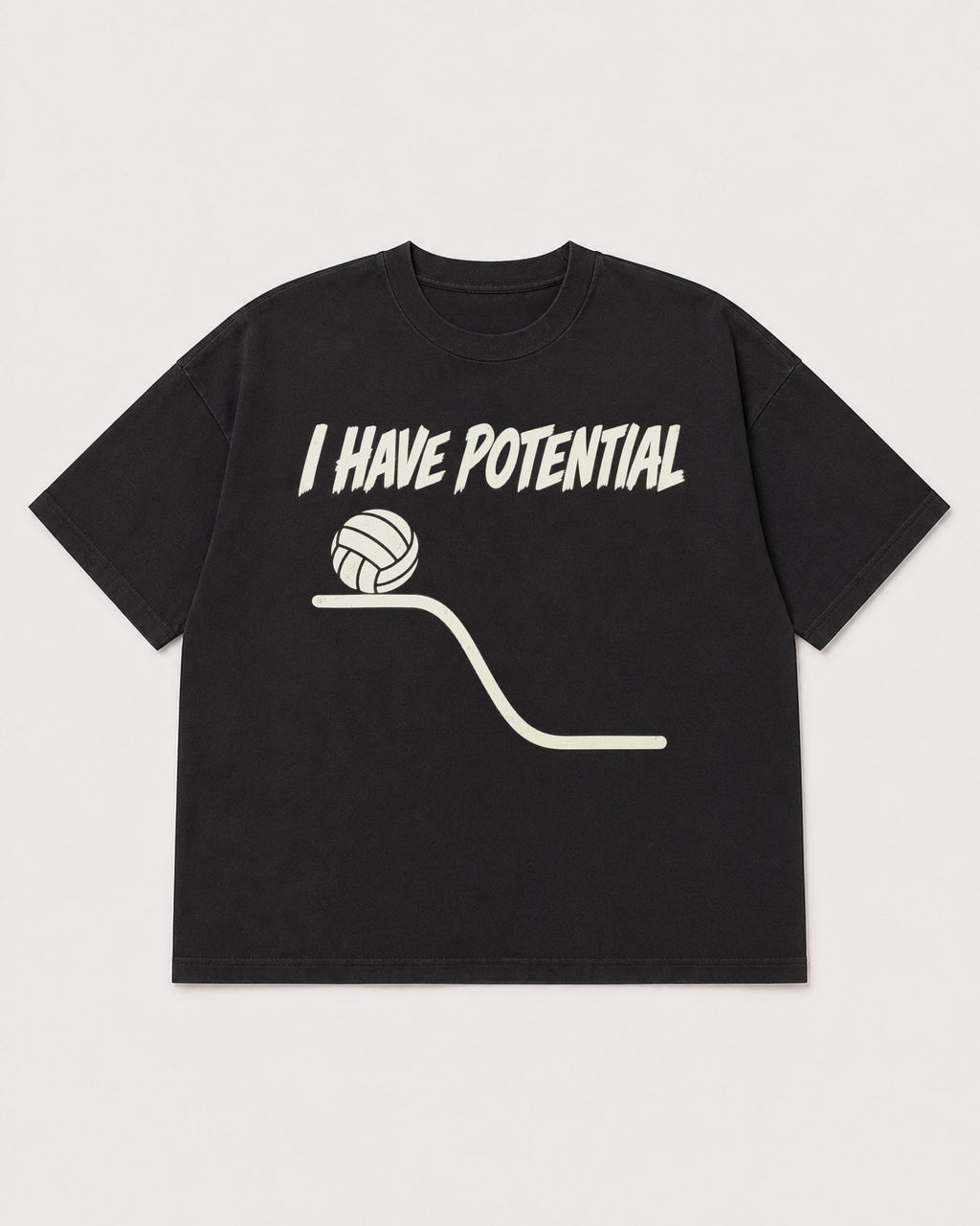 Mockup Boxy Heavyweight Tee Black product
