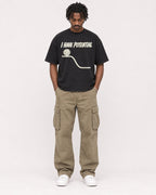 Mockup Boxy Heavyweight Tee Black male full-body 04