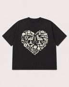Mockup Boxy Heavyweight Tee Black product