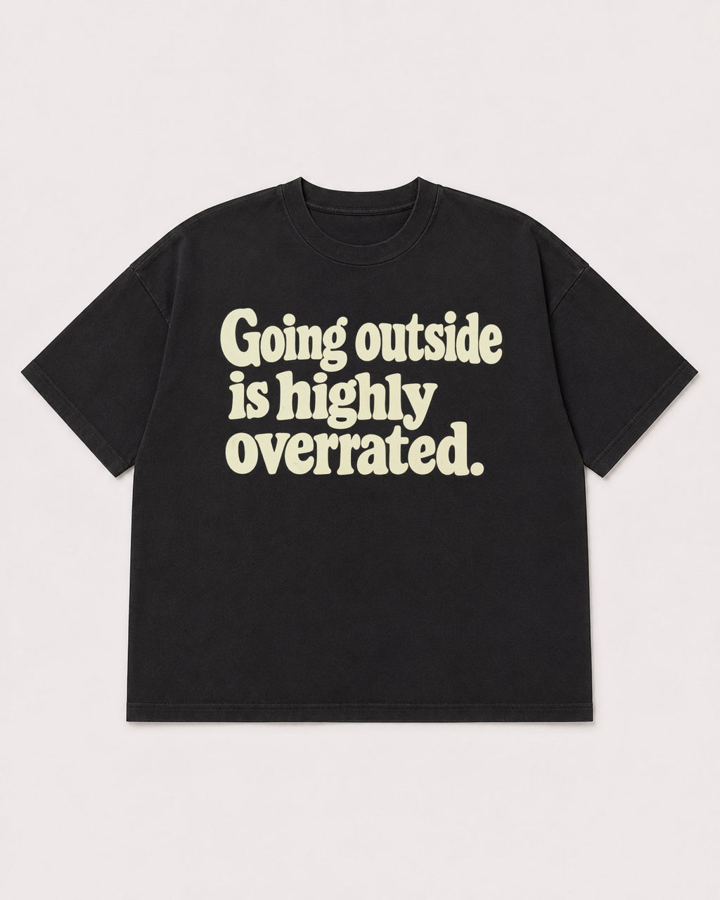 Mockup Boxy Heavyweight Tee Black product