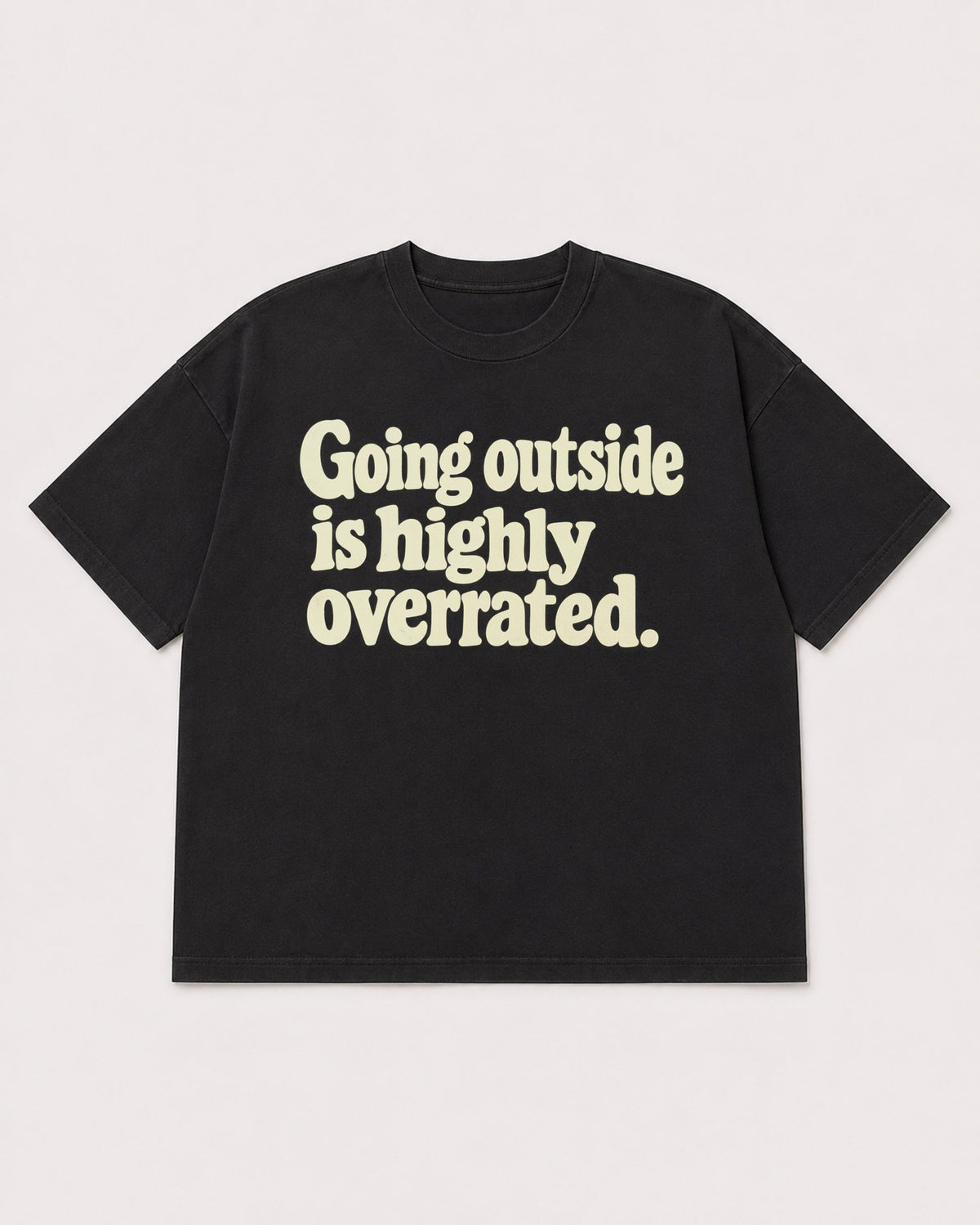 Mockup Boxy Heavyweight Tee Black product