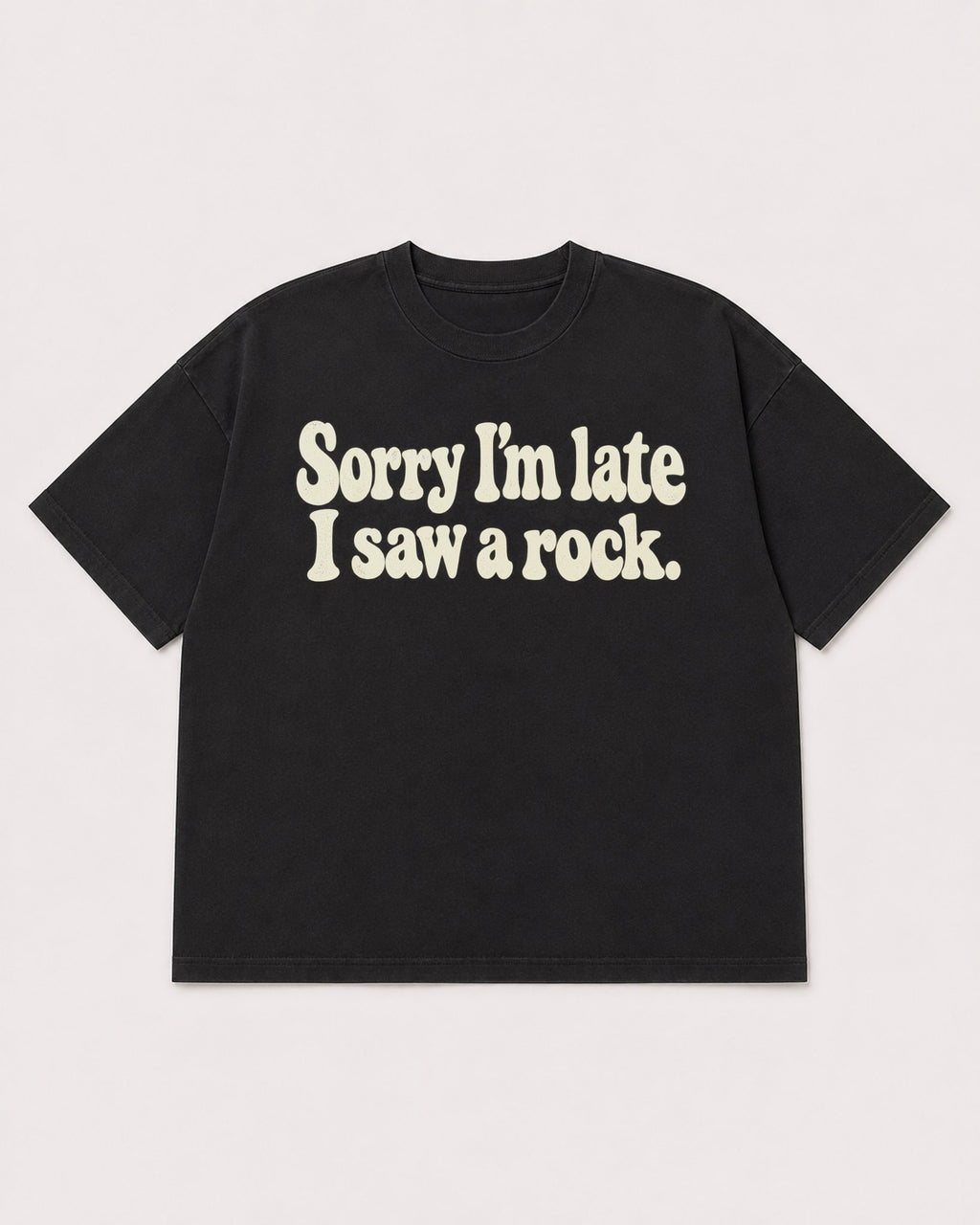 Mockup Boxy Heavyweight Tee Black product