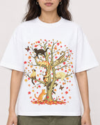 Mockup Boxy Heavyweight Tee White female close-up 02