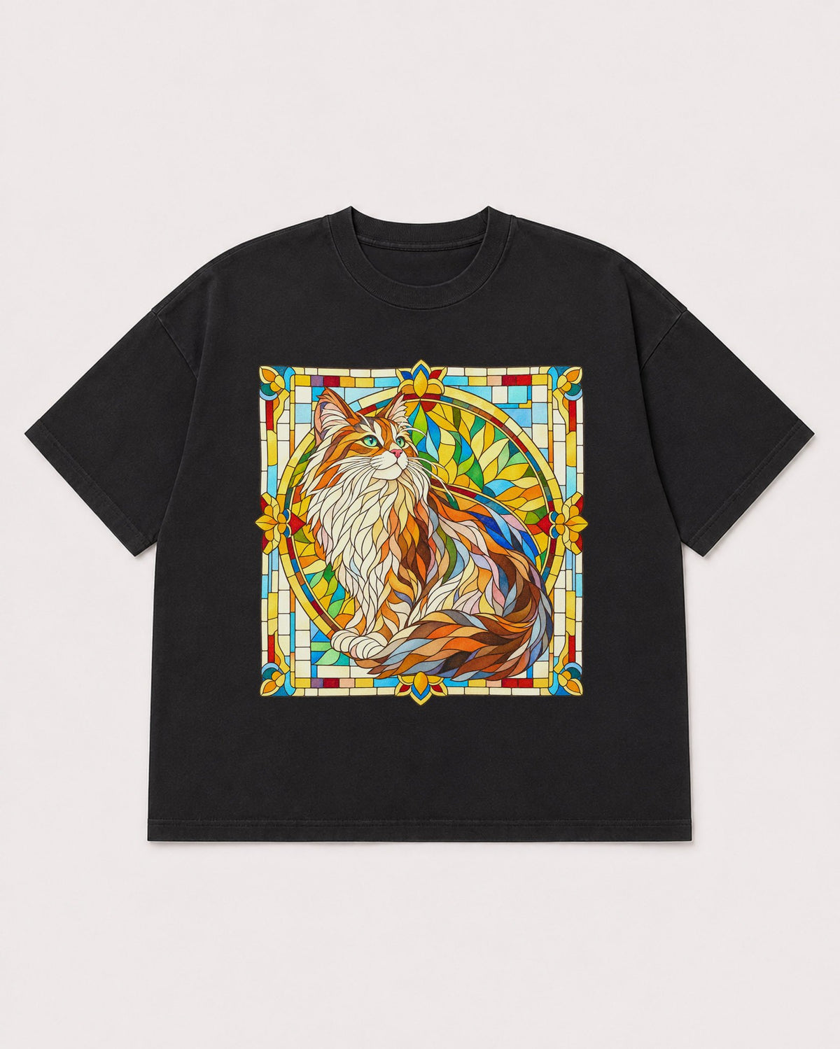 Mockup Boxy Heavyweight Tee Black product