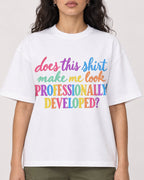 Mockup Boxy Heavyweight Tee White female close-up 07