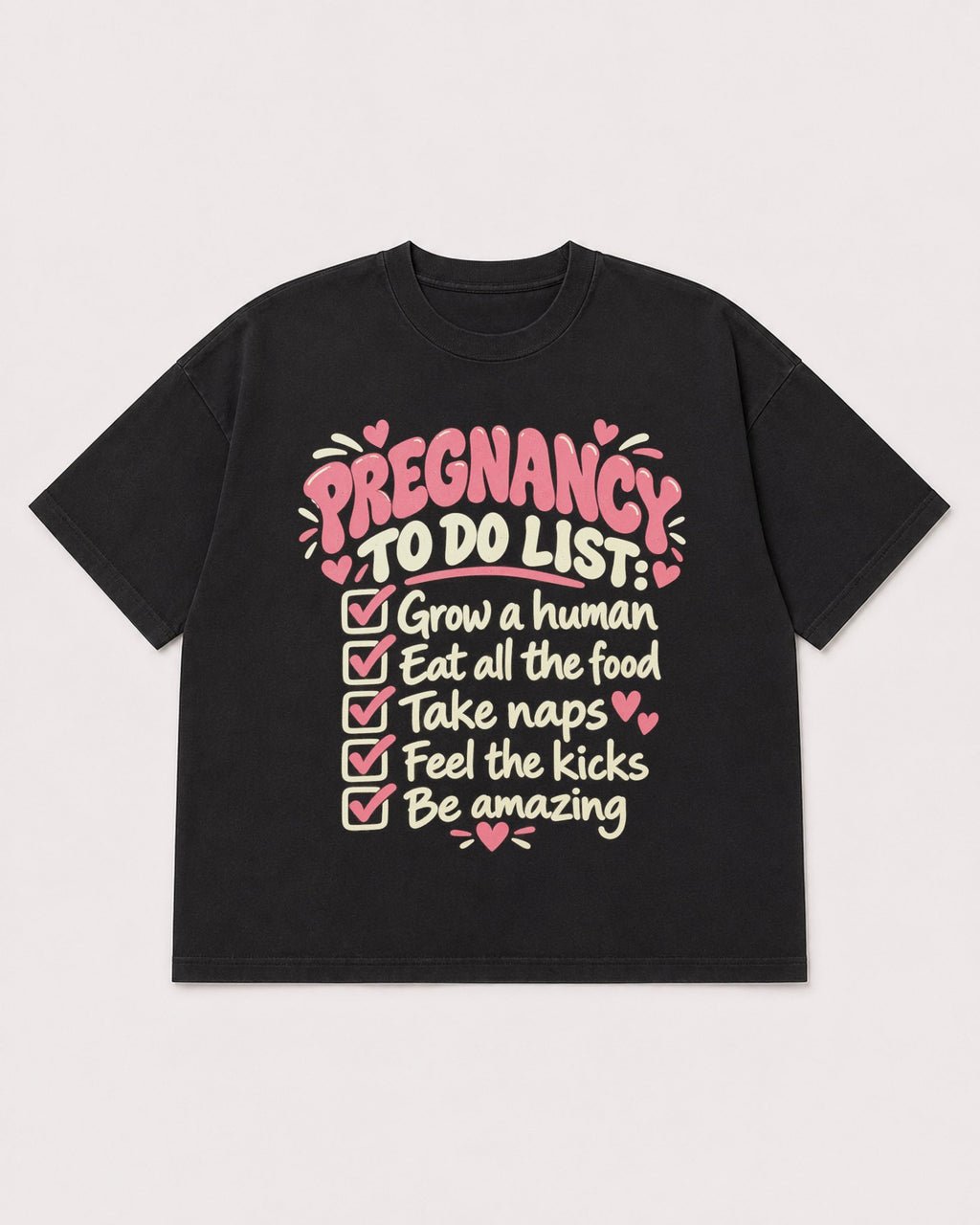 Mockup Boxy Heavyweight Tee Black product