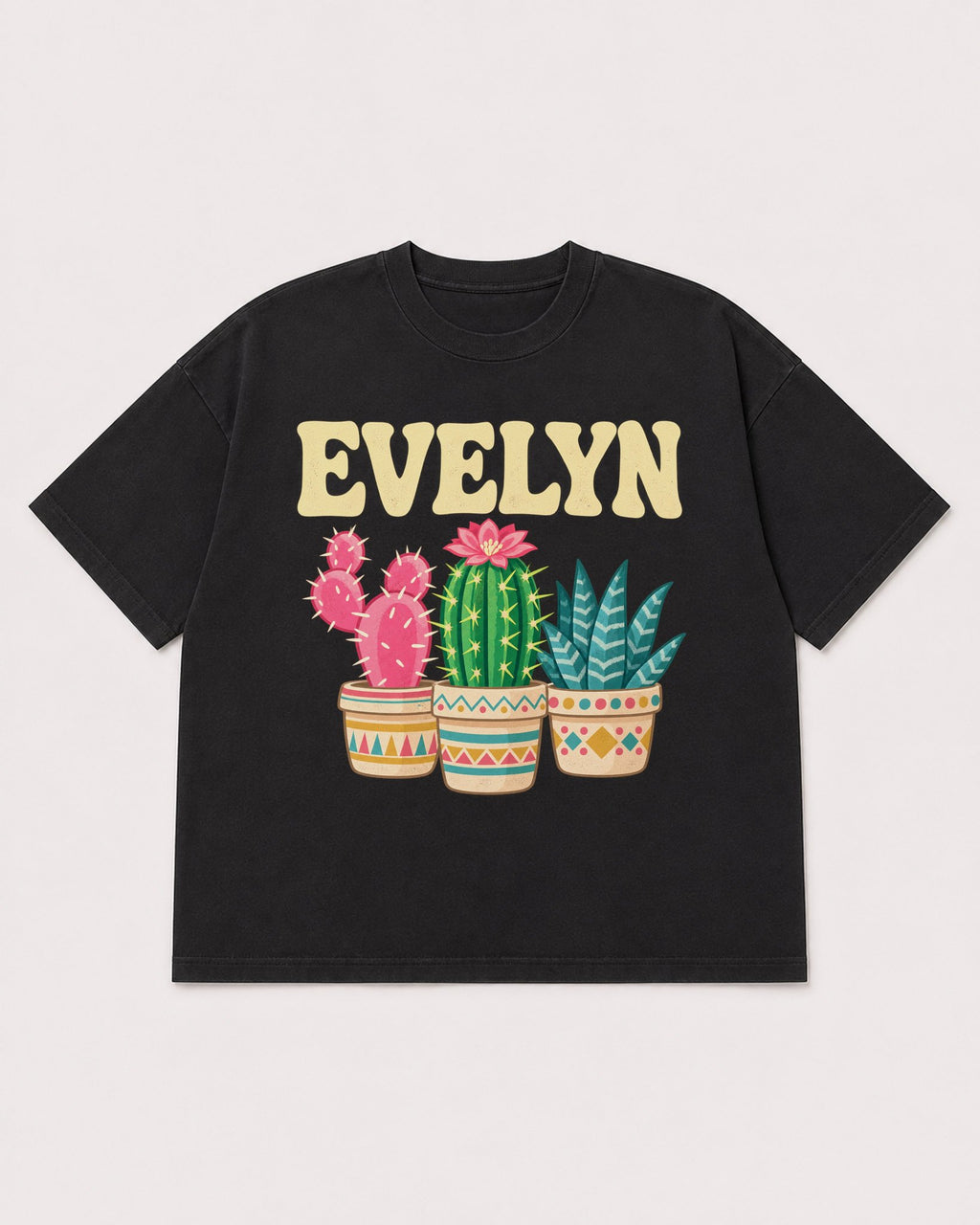 Mockup Boxy Heavyweight Tee Black product