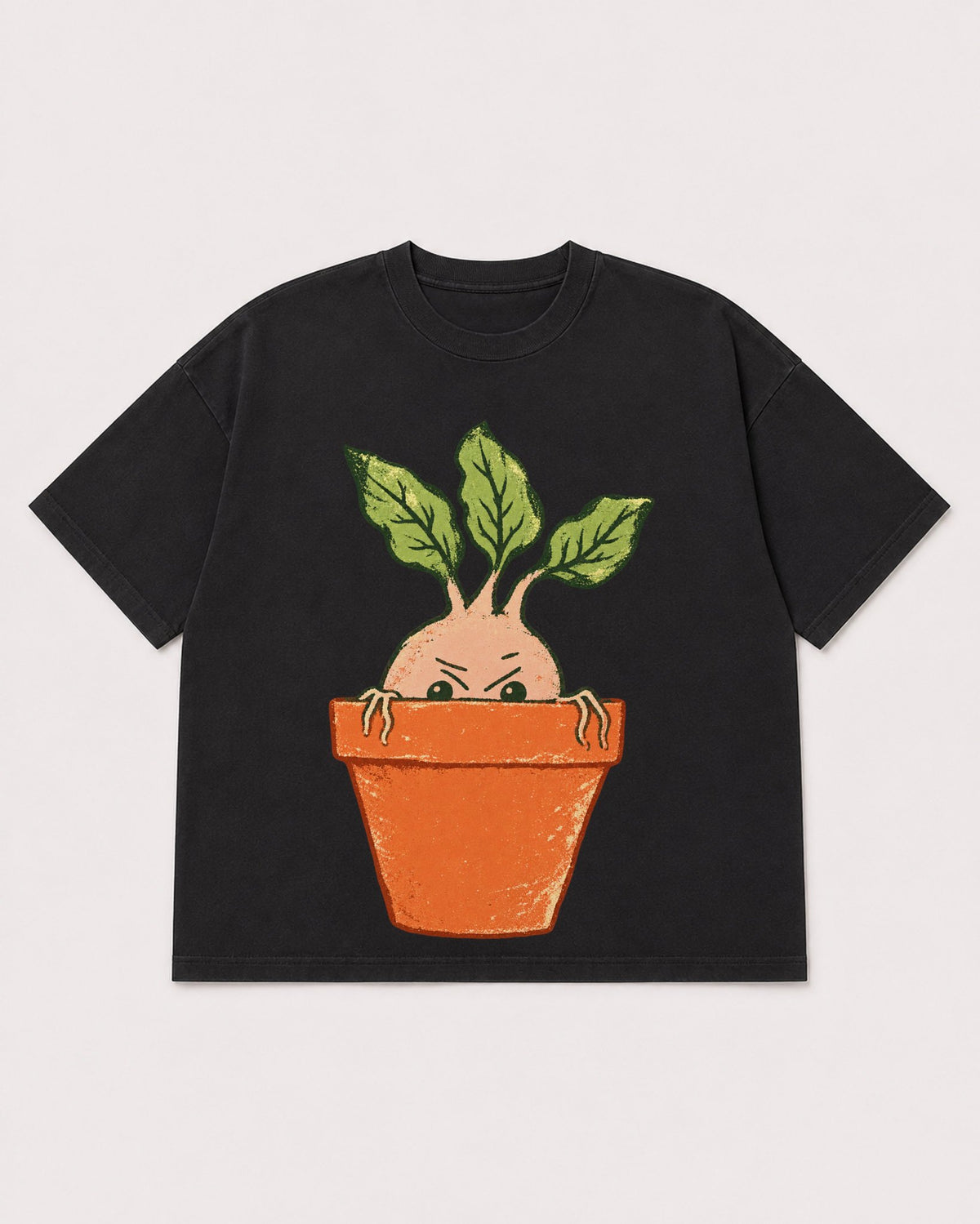 Mockup Boxy Heavyweight Tee Black product