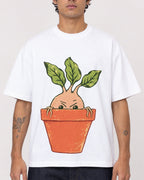 Mockup Boxy Heavyweight Tee White male close-up 06