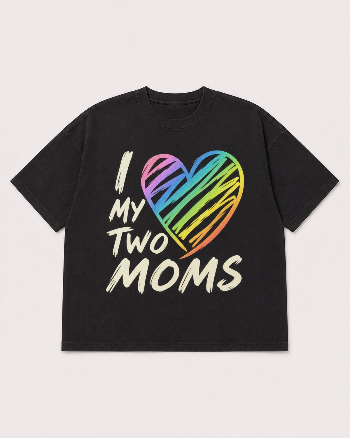 Mockup Boxy Heavyweight Tee Black product