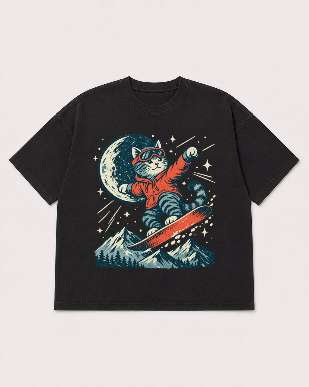 Mockup Boxy Heavyweight Tee Black product