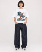 Mockup Boxy Heavyweight Tee White female full-body 39
