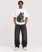 Mockup Boxy Heavyweight Tee White male full-body 05