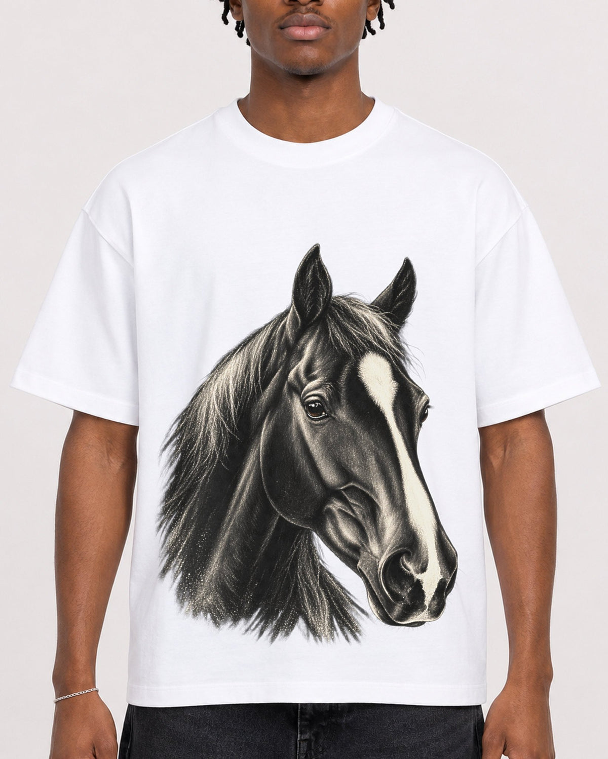 Mockup Boxy Heavyweight Tee White male close-up 05