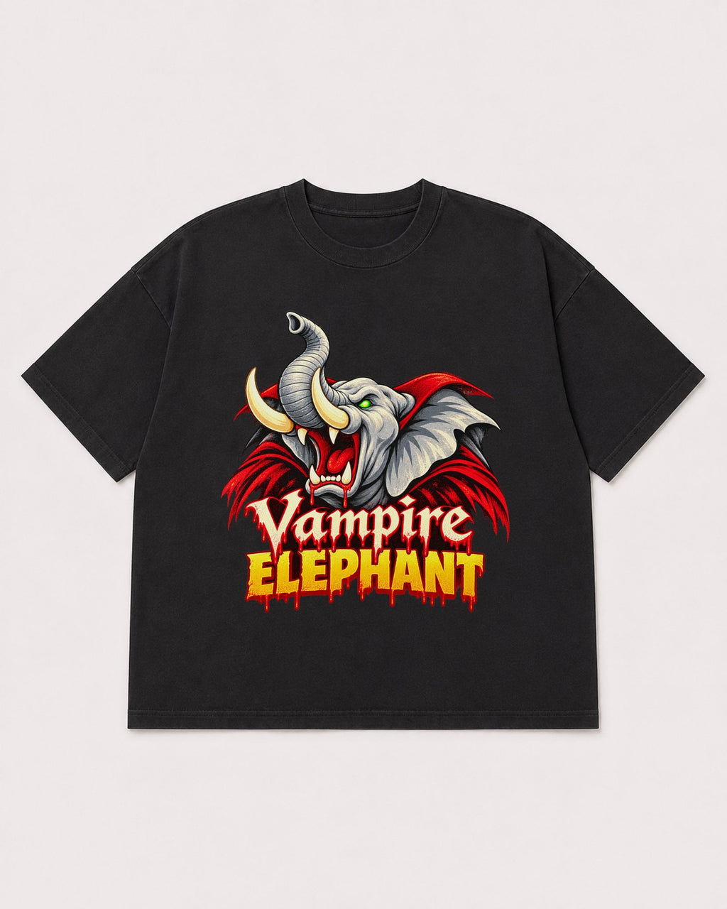 Mockup Boxy Heavyweight Tee Black product