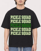 Mockup Boxy Heavyweight Tee Black male close-up 03