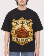Mockup Boxy Heavyweight Tee Black male close-up 03