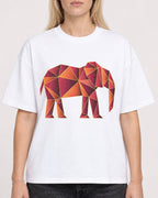 Mockup Boxy Heavyweight Tee White female close-up 08