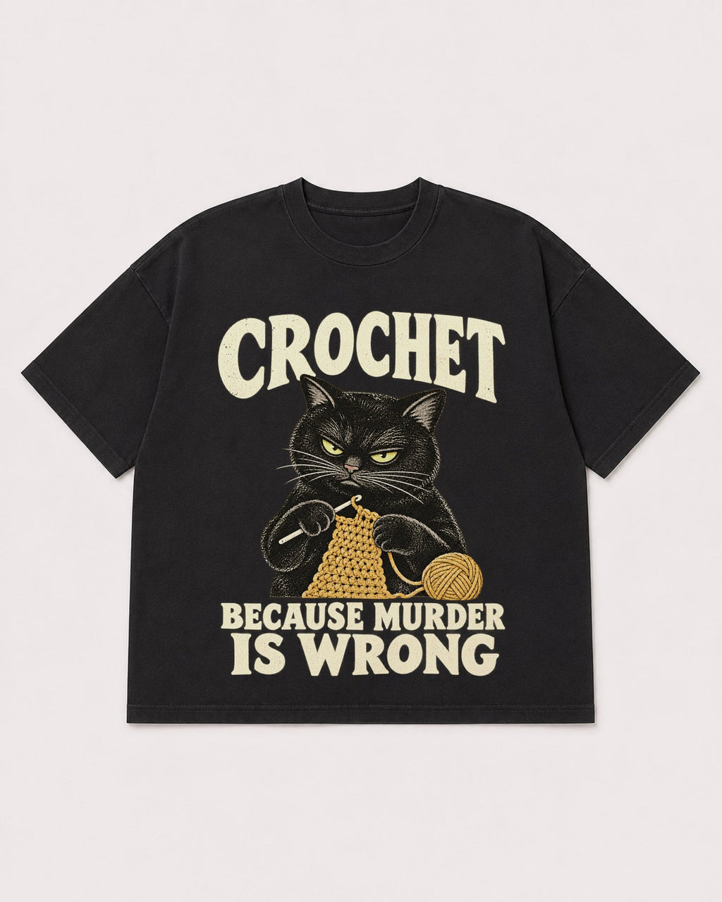 Mockup Boxy Heavyweight Tee Black product