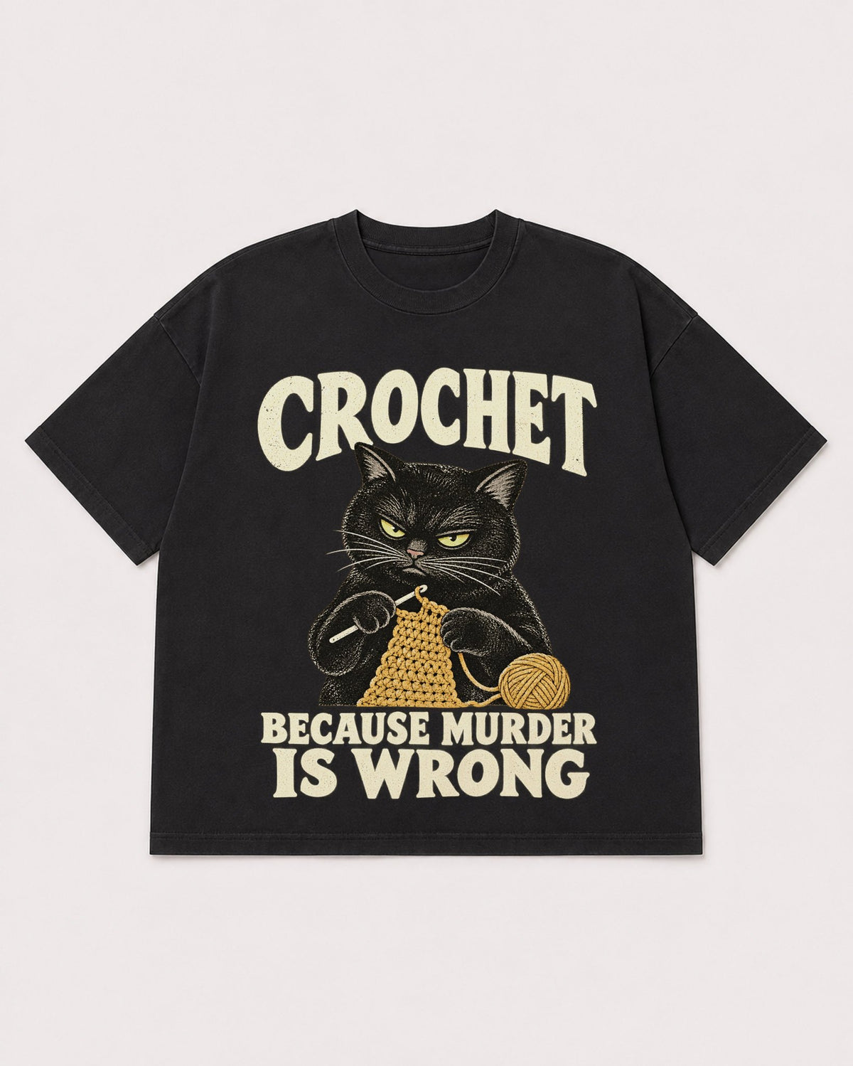 Mockup Boxy Heavyweight Tee Black product