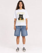 Mockup Boxy Heavyweight Tee White female full-body 06