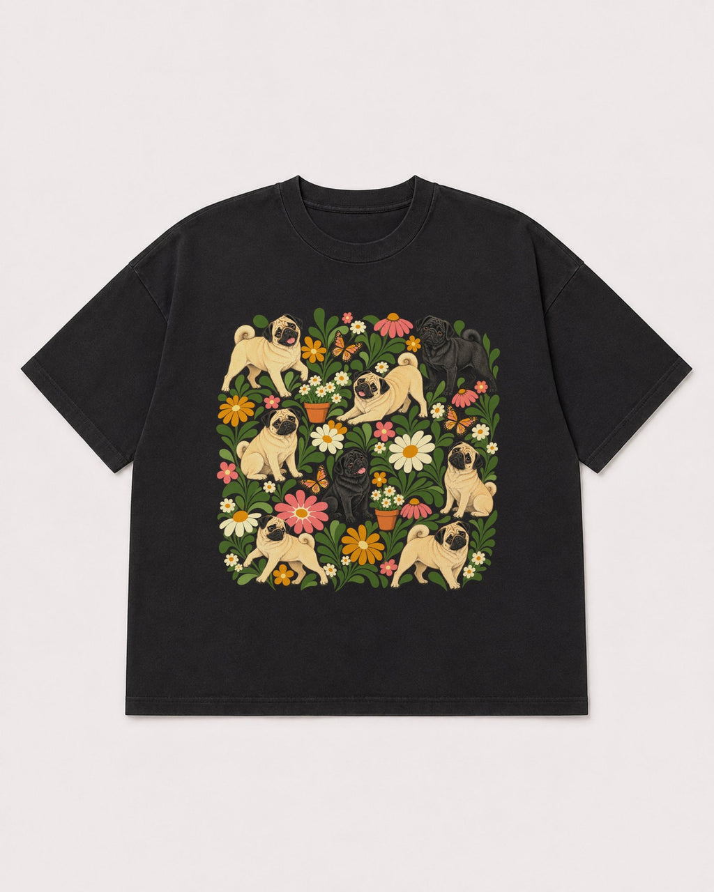 Mockup Boxy Heavyweight Tee Black product
