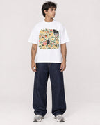 Mockup Boxy Heavyweight Tee White male full-body 06