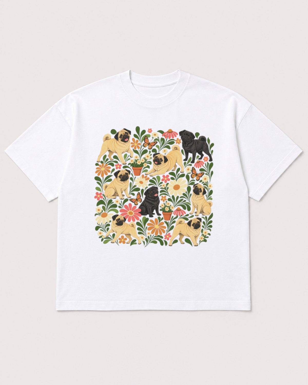 Mockup Boxy Heavyweight Tee White product