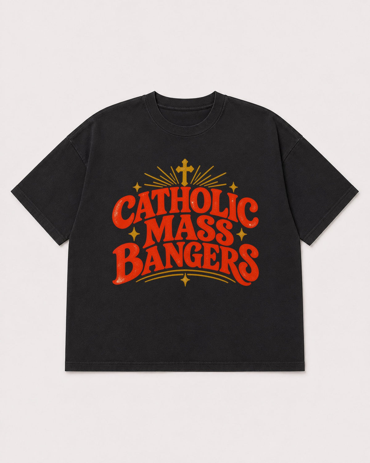 Mockup Boxy Heavyweight Tee Black product
