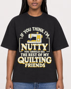 Mockup Boxy Heavyweight Tee Black female close-up 04
