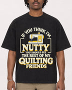 Mockup Boxy Heavyweight Tee Black male close-up 04