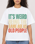Mockup Boxy Heavyweight Tee White female close-up 10