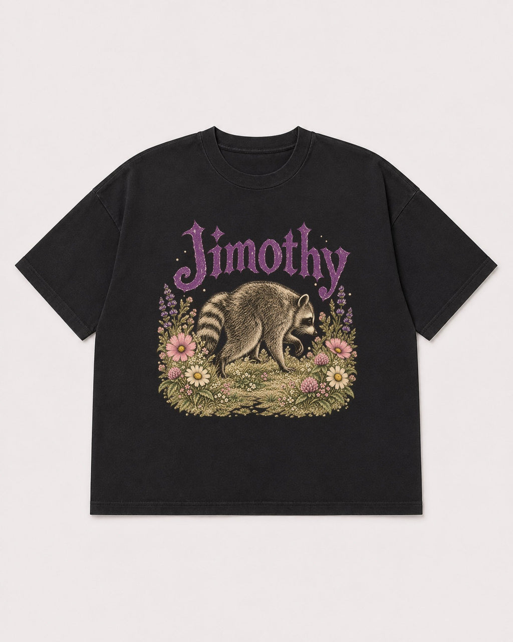 Mockup Boxy Heavyweight Tee Black product