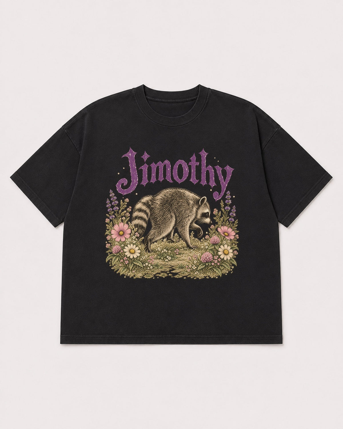 Mockup Boxy Heavyweight Tee Black product