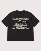 Mockup Boxy Heavyweight Tee Black product