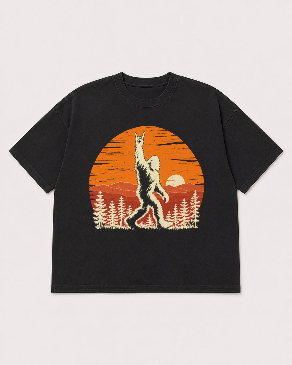 Mockup Boxy Heavyweight Tee Black product
