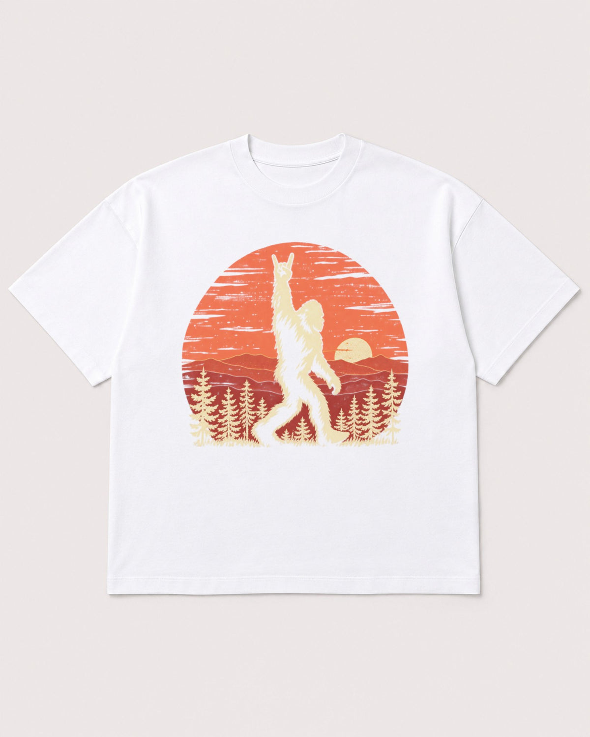 Mockup Boxy Heavyweight Tee White product