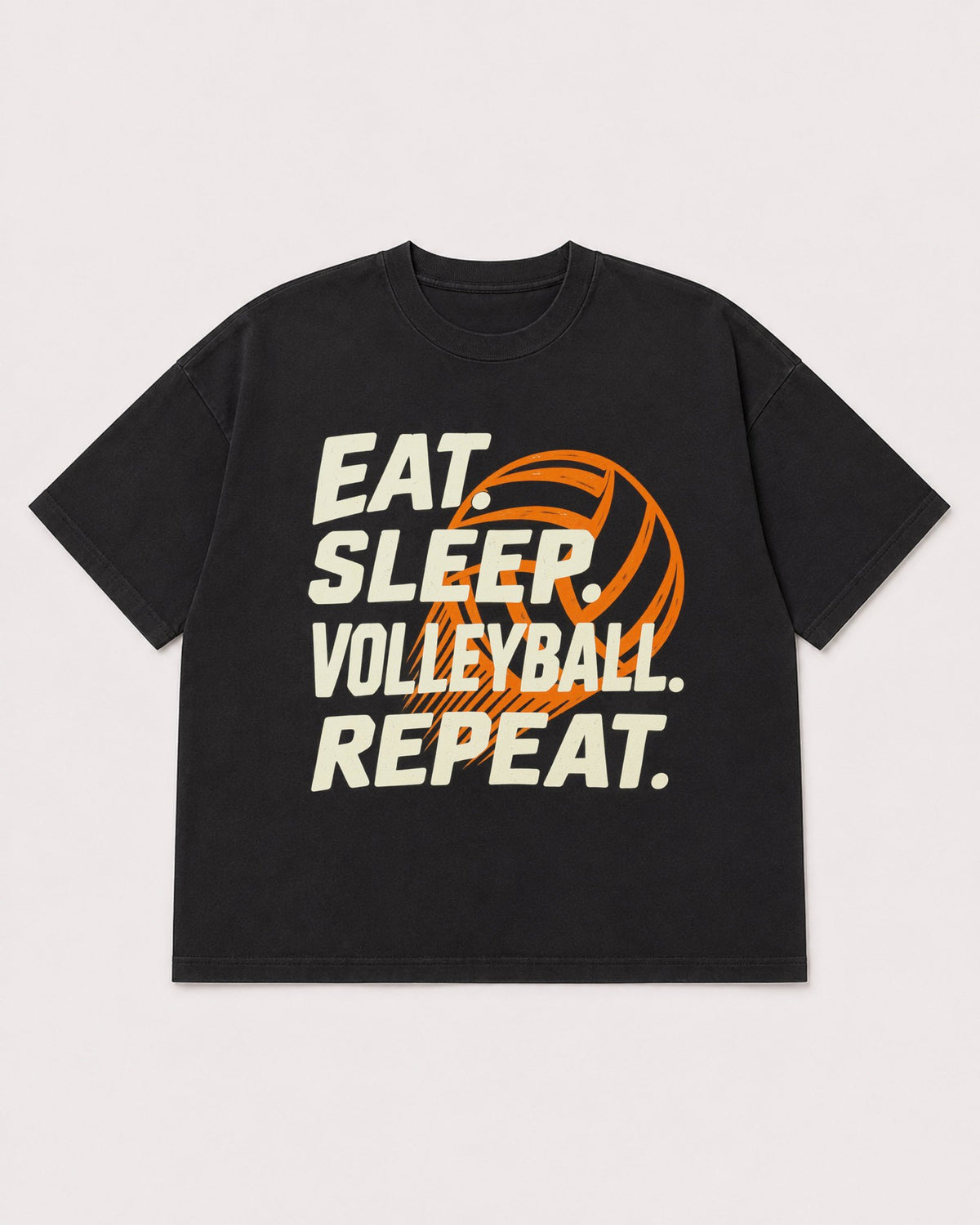 Mockup Boxy Heavyweight Tee Black product