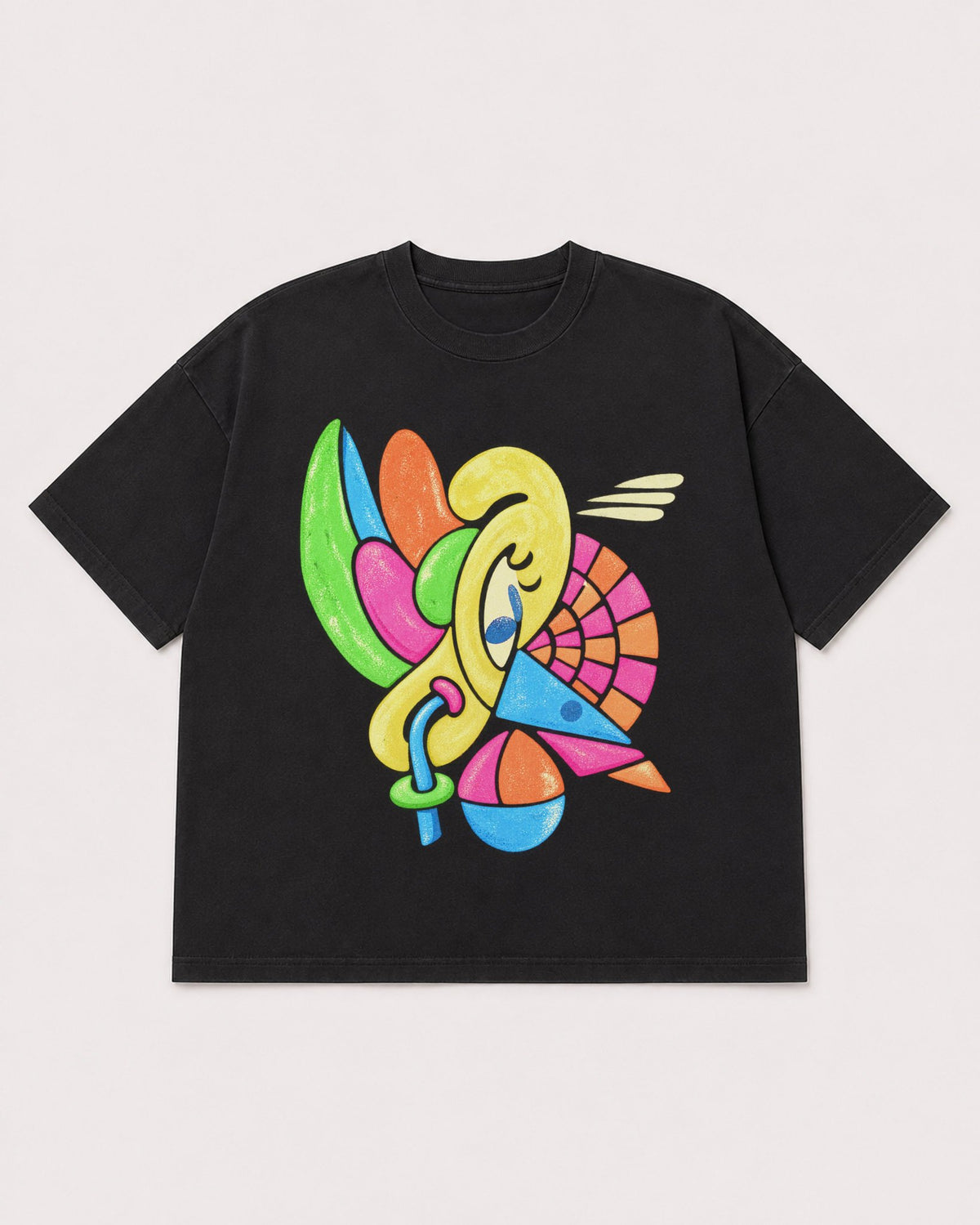 Mockup Boxy Heavyweight Tee Black product