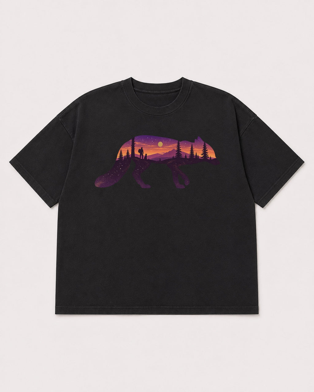 Mockup Boxy Heavyweight Tee Black product