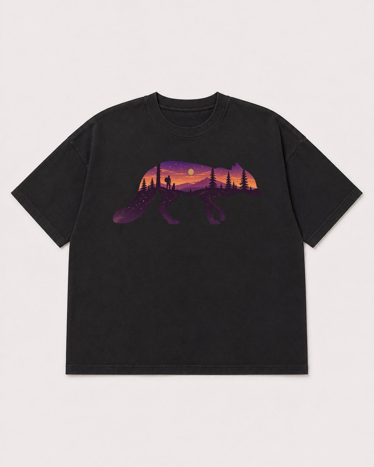 Mockup Boxy Heavyweight Tee Black product