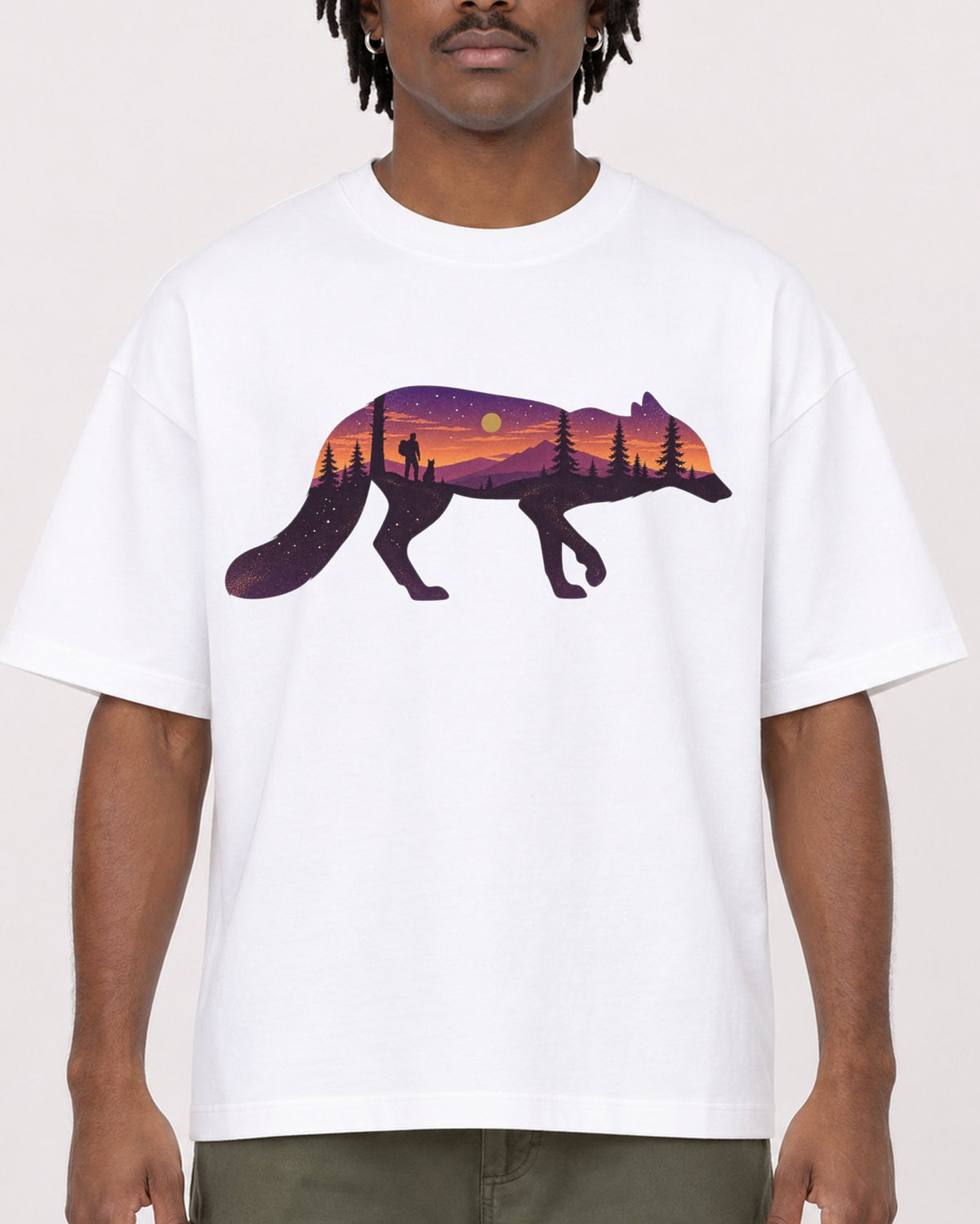 Mockup Boxy Heavyweight Tee White male close-up 04