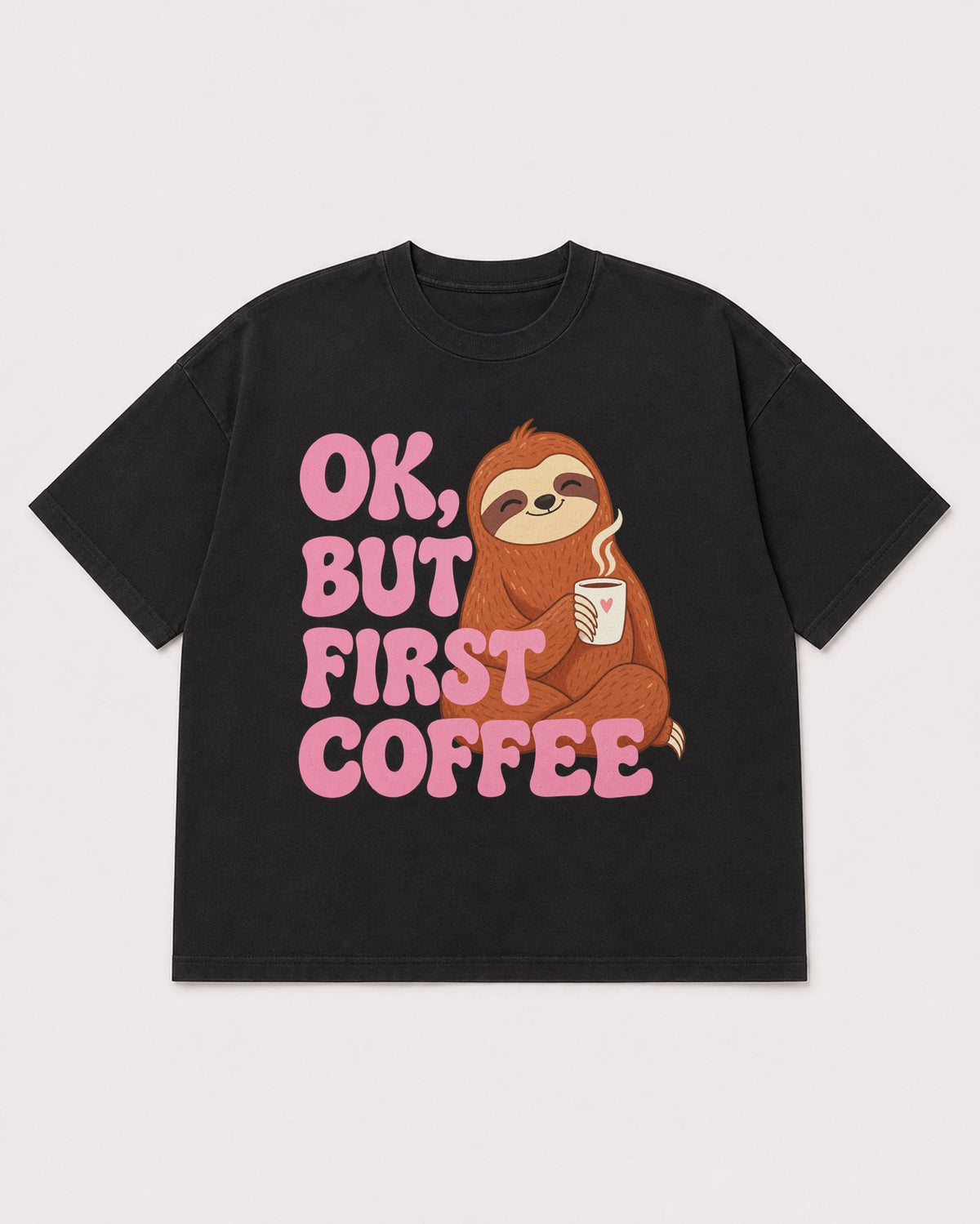 Mockup Boxy Heavyweight Tee Black product